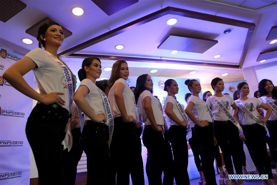 PHILIPPINES-QUEZON CITY-POLICEWOMEN-BEAUTY PAGEANT