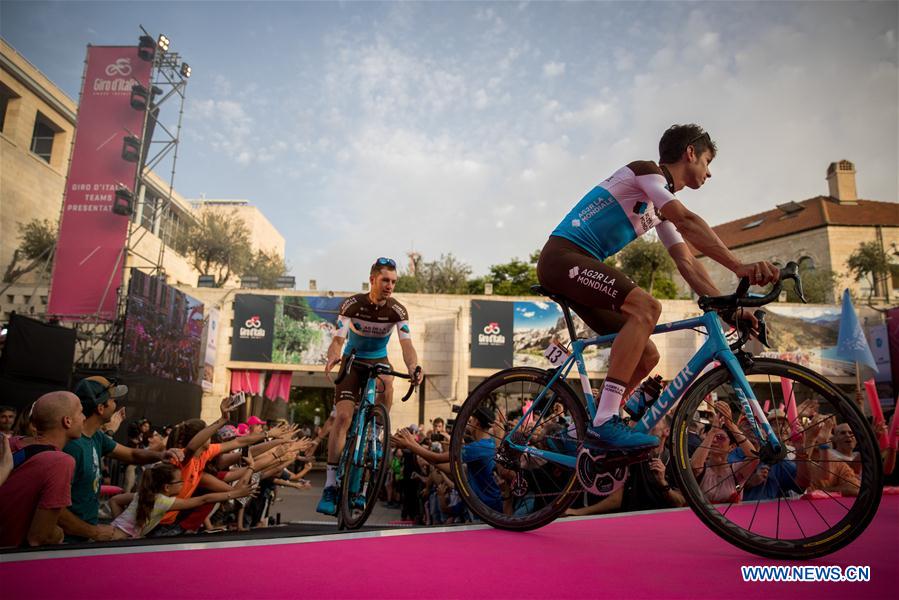 (SP)MIDEAST-JERUSALEM-CYCLING-GIRO D'ITALIA-PRESENTATION