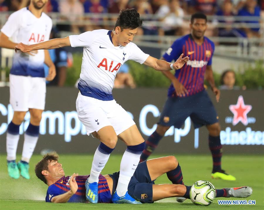 (SP)U.S.-PASADENA-SOCCER-INT'L CHAMPION CUP-BARCELONA VS HOTSPUR