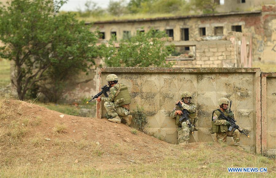 GEORGIA-TBILISI-MILITARY DRILL-NOBLE PARTNER 2018