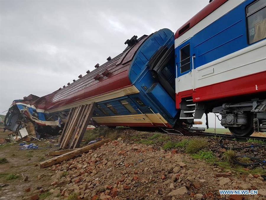 MONGOLIA-DORNOGOVI-TRAIN DERAILMENT