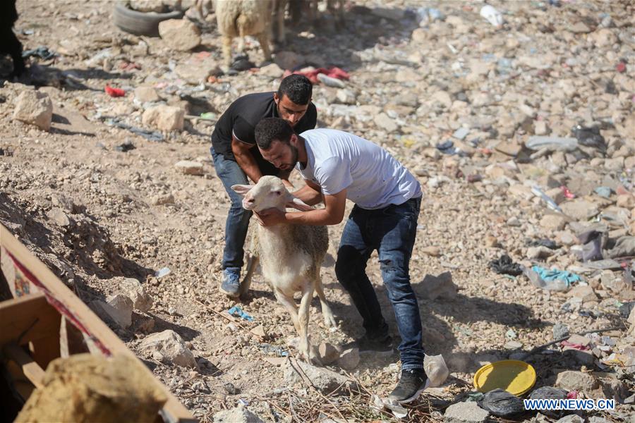 MIDEAST-BETHLEHEM-EID AL-ADHA-LIVESTOCK MARKET