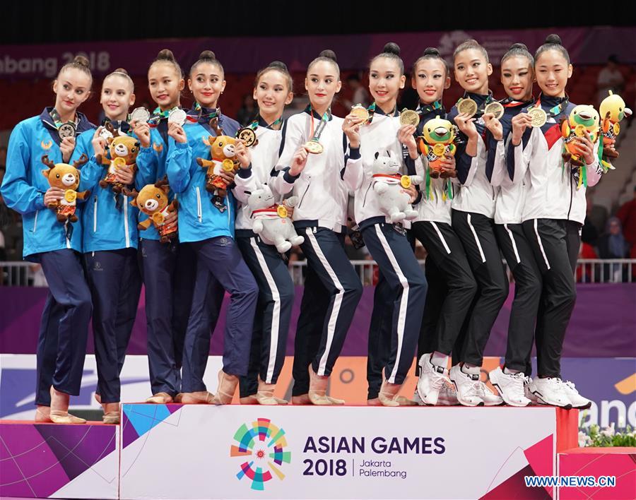 (SP)INDONESIA-JAKARTA-ASIAN GAMES-RHYTHMIC GYMNASTICS