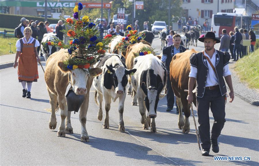 SWITZERLAND-CHARMEY-DESALPE-FESTIVAL