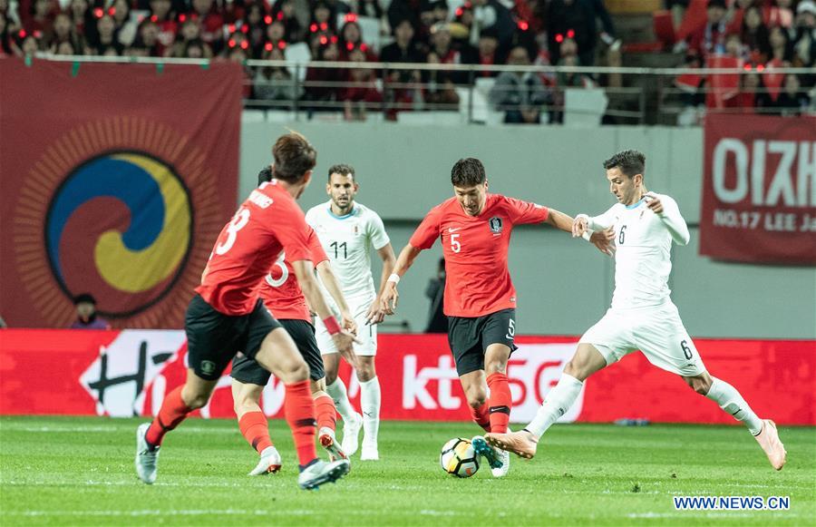 (SP)SOUTH KOREA-SEOUL-SOCCER-FRIENDLY MATCH-SOUTH KOREA VS URUGUAY