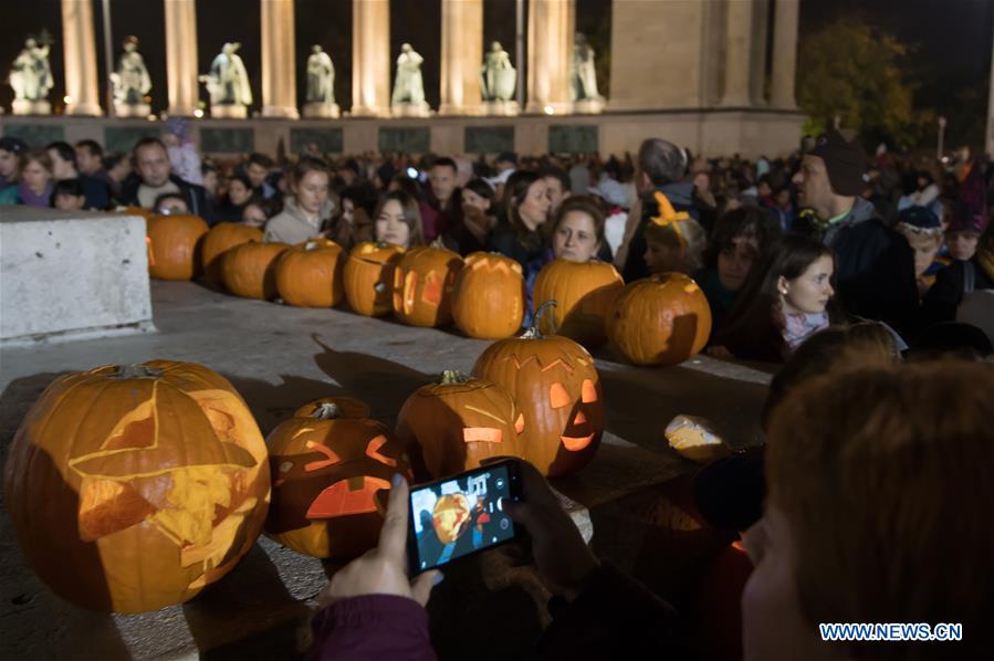 HUNGARY-BUDAPEST-HALLOWEEN PUMPKIN FESTIVAL