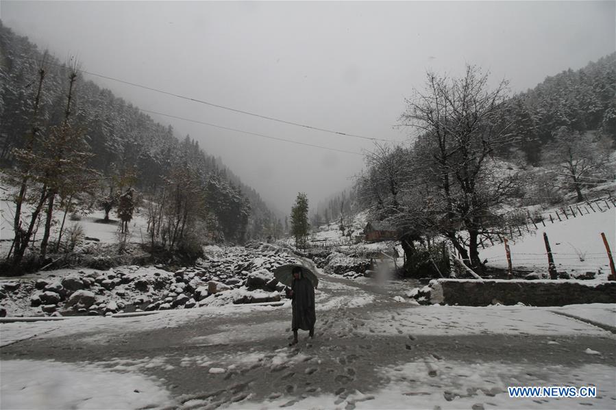 KASHMIR-SRINAGAR-SNOW