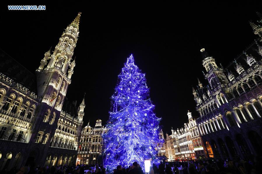 BELGIUM-BRUSSELS-CHRISTMAS TREE