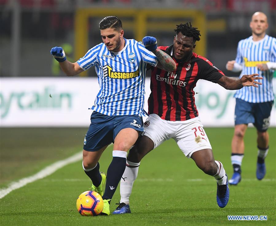 (SP)ITALY-MILAN-SOCCER-SERIE A-AC MILAN VS SPAL