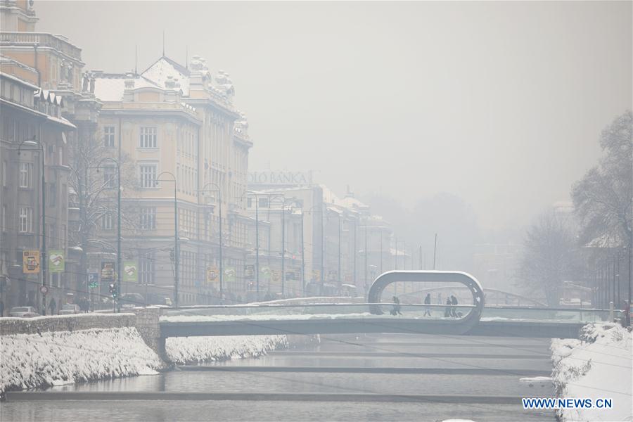 BOSNIA AND HERZEGOVINA-SARAJEVO-HEAVY AIR POLLUTION