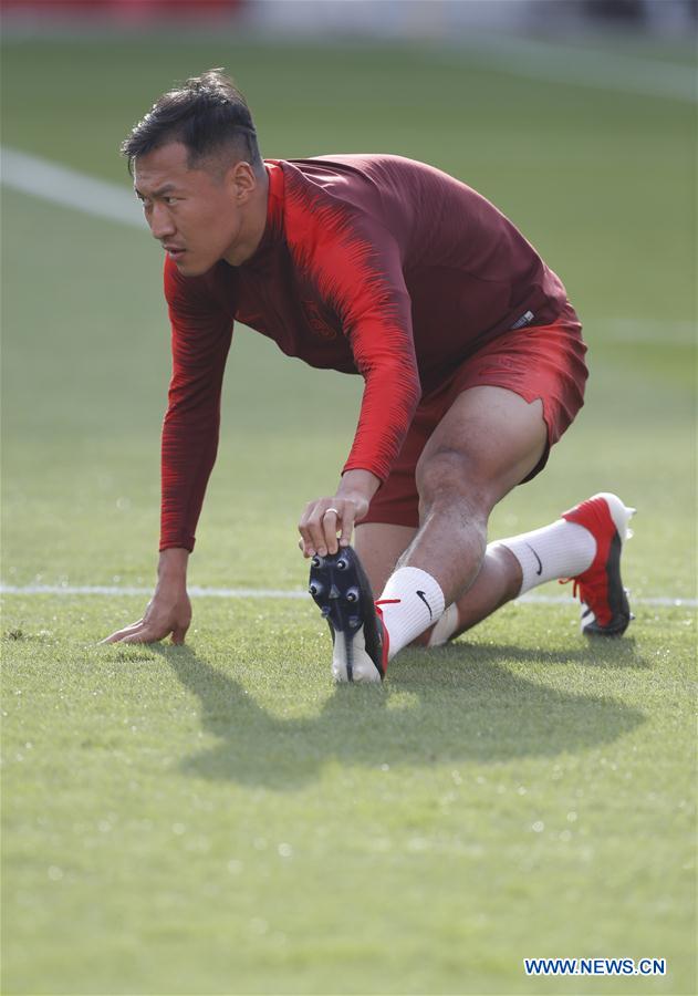 (SP)UAE-ABU DHABI-SOCCER-AFC ASIAN CUP 2019-GROUP C-CHN-TRAINING SESSION