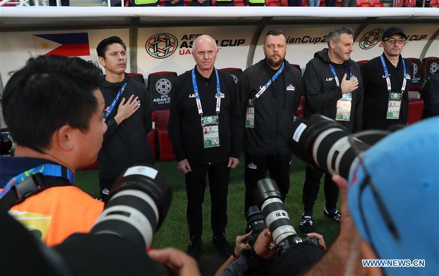 (SP)UAE-ABU DHABI-SOCCER-AFC ASIAN CUP 2019-GROUP C-CHN VS PHILIPPINES