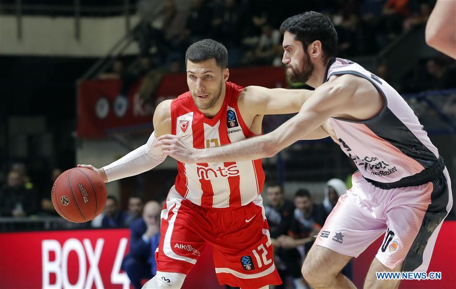 (SP)SERBIA-BELGRADE-BASKETBALL-EUROCUP-CRVENA ZVEZDA VS VALENCIA