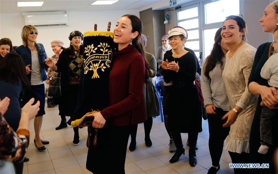 ISRAEL-MODI'IN-NEW TORAH SCROLL-INAUGURATION