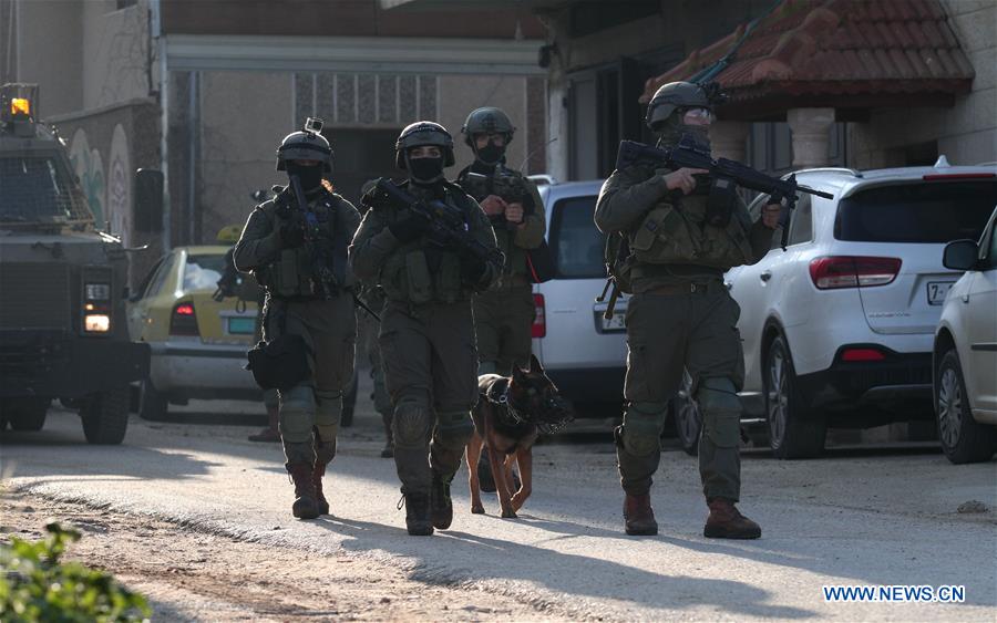 MIDEAST-NABLUS-MILITARY-PATROL