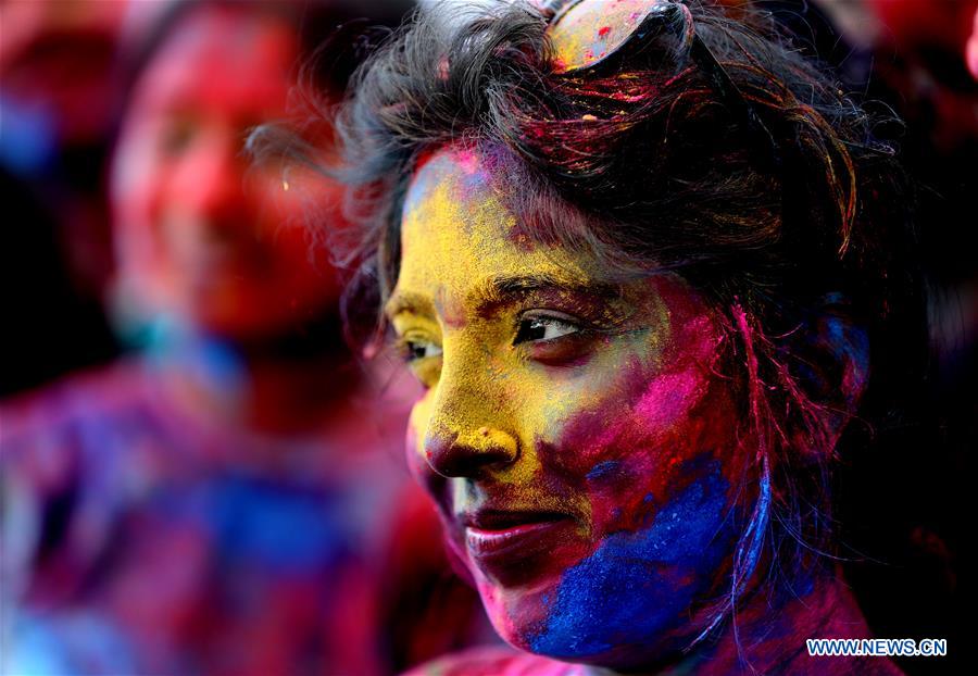 MYANMAR-YANGON-HOLI FESTIVAL-CELEBRATION