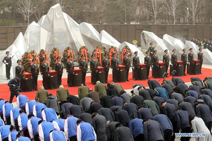 CHINA-SHENYANG-CPV SOLDIERS-REMAINS-BURIAL CEREMONY (CN)