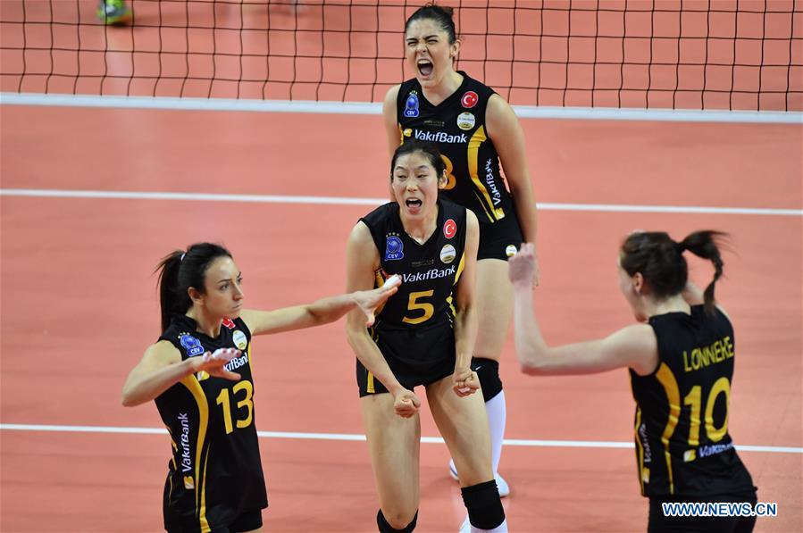 (SP)TURKEY-ISTANBUL-VOLLEYBALL-2019 EUROPEAN WOMEN'S CHAMPIONS LEAGUE-VAKIFBANK VS NOVARA