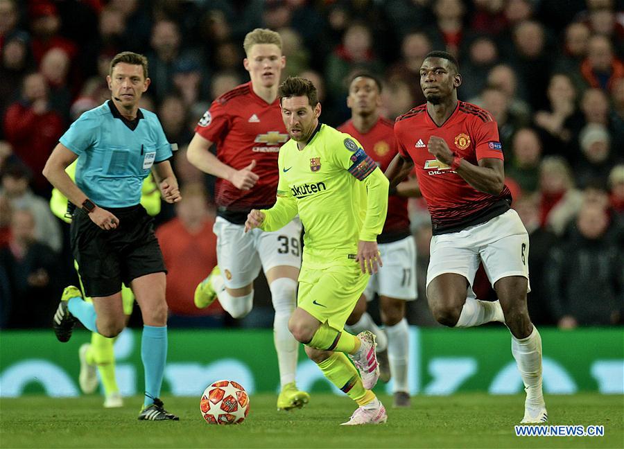 (SP)BRITAIN-MANCHESTER-FOOTBALL-CHAMPIONS LEAGUE-QUARTERFINAL-MAN UNITED VS BARCELONA