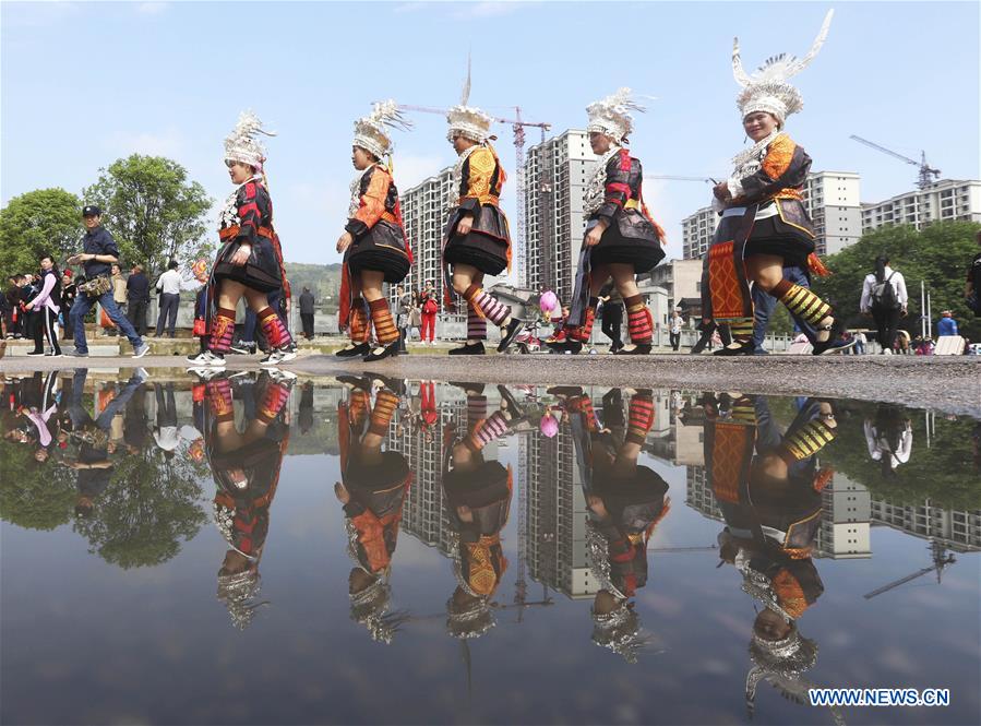 #CHINA-GUIZHOU-MIAO ETHNIC GROUP-SISTERS FESTIVAL (CN)