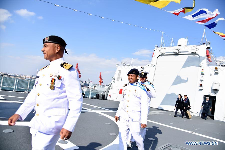 CHINA-QINGDAO-PLA NAVY-70TH ANNIVERSARY-FOREIGN DELEGATIONS-VISIT (CN)