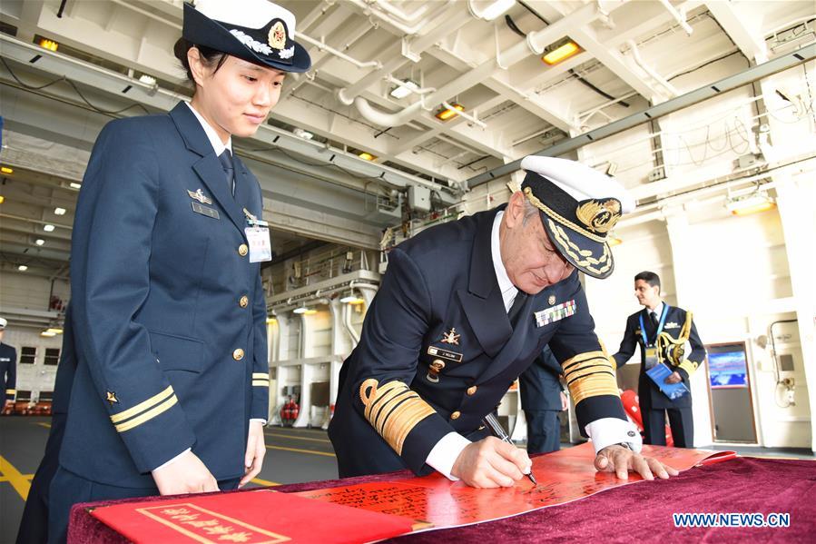 CHINA-QINGDAO-PLA NAVY-70TH ANNIVERSARY-FOREIGN DELEGATIONS-VISIT (CN)