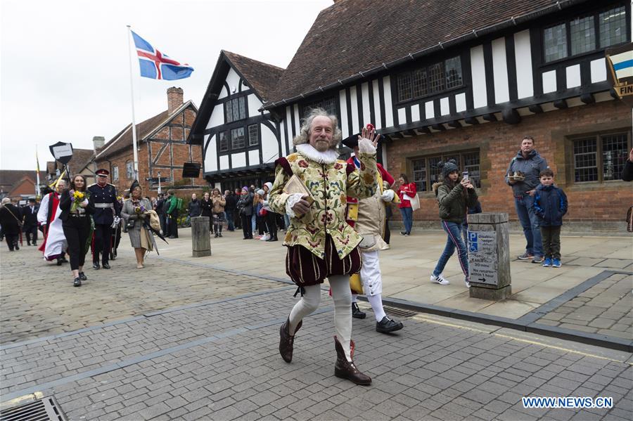 BRITAIN-STRATFORD-UPON-AVON-WILLIAM SHAKESPEARE-BIRTHDAY CELEBRATIONS