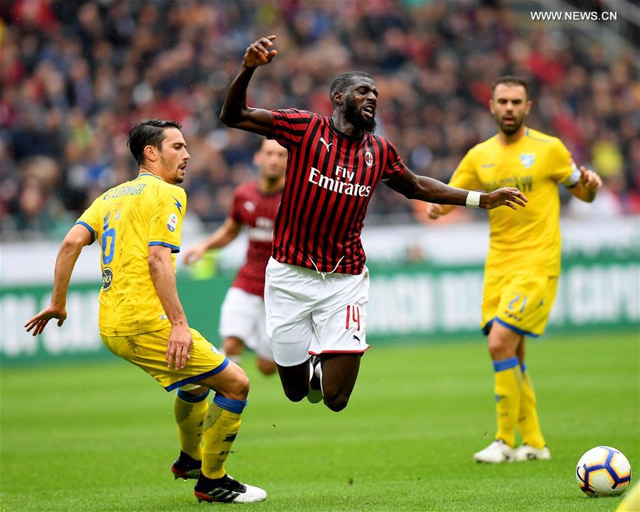 (SP)ITALY-MILAN-SOCCER-SERIE A-AC MILAN VS FROSINONE