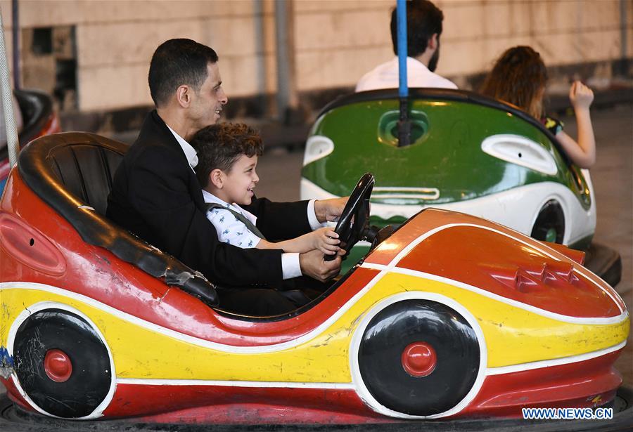 SYRIA-DAMASCUS-EID-AL-FITR-CHILDREN