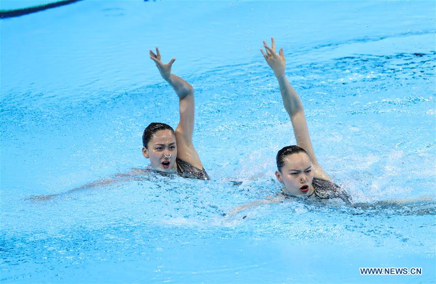 (SP)SOUTH KOREA-GWANGJU-FINA WORLD CHAMPIONSHIPS-ARTISTIC SWIMMING-WOMEN'S DUET TECHNICAL-FINAL