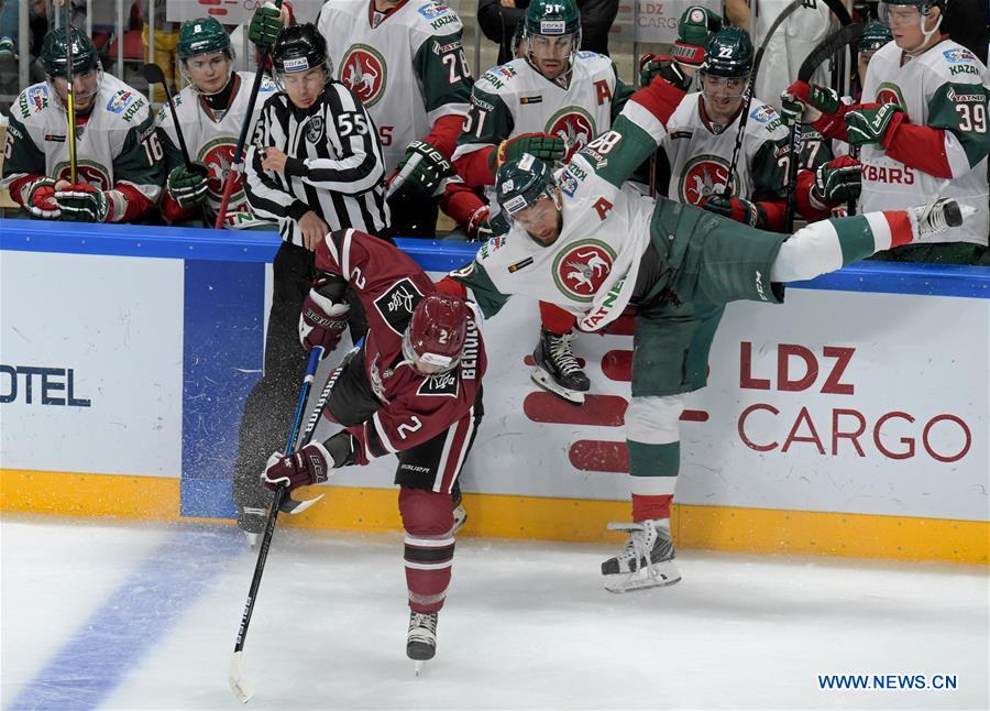 (SP)LATVIA-RIGA-ICE HOCKEY-RAILWAYS CUP-RIGA DINAMO VS KAZAN AK BARS