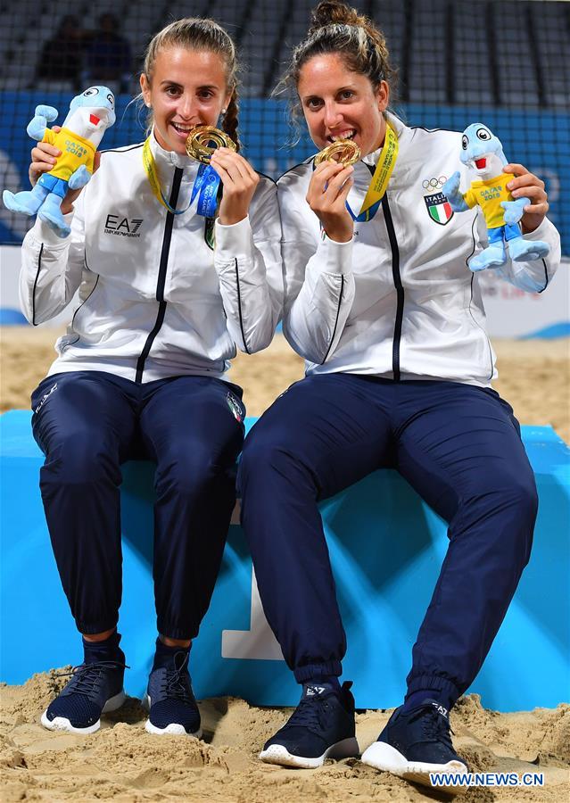 (SP)QATAR-DOHA-WORLD BEACH GAMES-WOMEN'S BEACH TENNIS