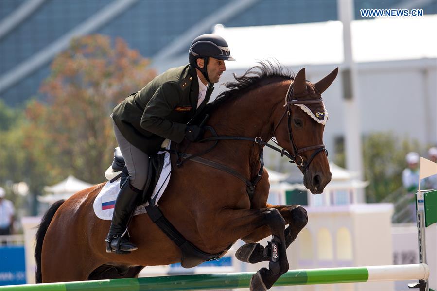 (SP)CHINA-WUHAN-7TH MILITARY WORLD GAMES-EQUESTRIAN-JUMPING INDIVIDUAL