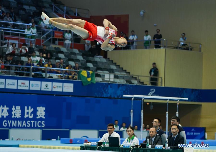 (SP)CHINA-WUHAN-7TH MILITARY WORLD GAMES-MEN-ARTISTIC GYMNASTICS(CN)