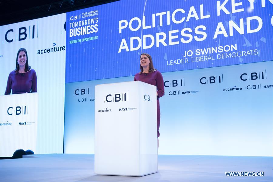 BRITAIN-LONDON-CBI ANNUAL CONFERENCE