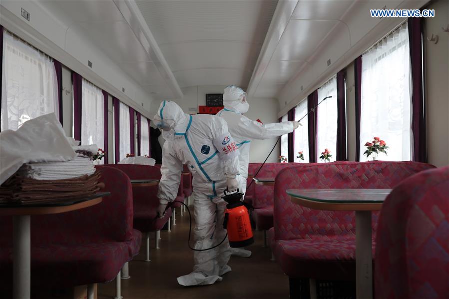 CHINA-GANSU-LANZHOU-RAILWAY-CORONAVIRUS-PREVENTION(CN)