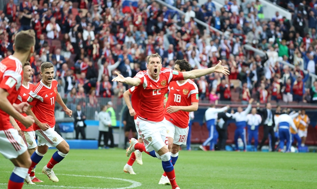 Cheryshev leads Russia to 5-0 rout of Saudi Arabia