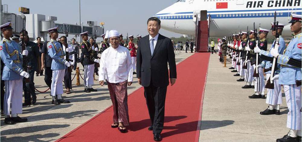 高清大图｜习主席新年首访 缅甸最高规格迎接！